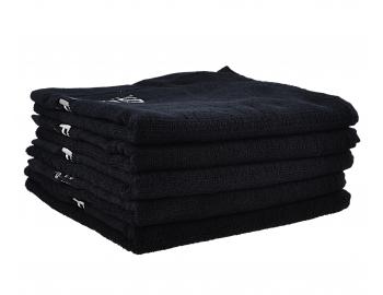 Bavlněné ručníky Subrina Professional 90 x 50 cm, černé - 5 ks