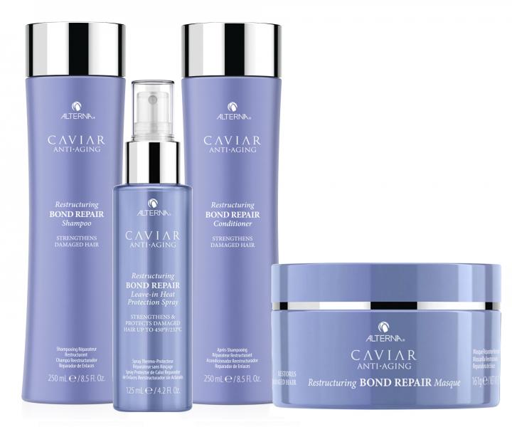 Sada pro poškozené vlasy Alterna Caviar Bond Repair + maska 169 ml zdarma