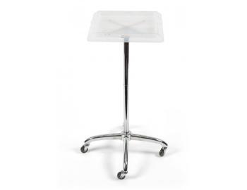 Kadeřnický odkládací stolek Sibel Escort - bílý, čtvercový