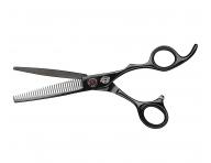 Profesionální efilační barber nůžky 6" Captain Cook Black Ripper 06479 - 32 zubů, černé