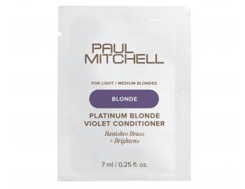 Neutraliza�n� kondicion�r pro blond a mel�rovan� vlasy Paul Mitchell Blonde Platinum Blonde Violet Conditioner - 7 ml