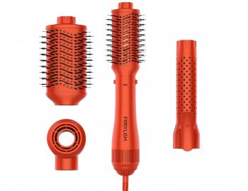 Multifunkční horkovzdušný ionizační kartáč na vlasy Freylish 4v1 Ionic Brush - 1200 W, oranžový