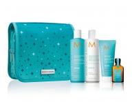 Dárková sada Moroccanoil Twinkle Repair pro regeneraci vlasů + kosmetická taštička zdarma