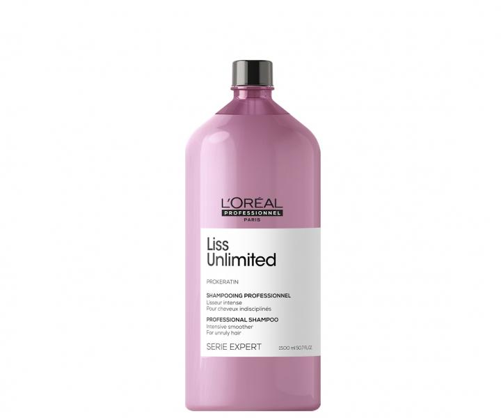Uhlazující šampon pro nepoddajné vlasy Loréal Professionnel Serie Expert Liss Unlimited - 1500 ml
