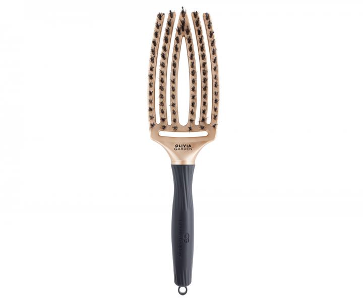 Kartáč Olivia Garden Fingerbrush Combo Medium Trinity Edition - zlatý