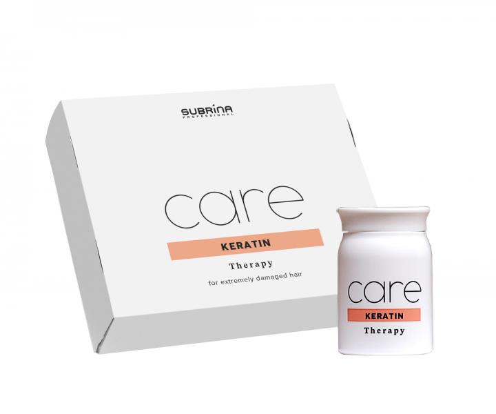 Ampulky pro extrmn pokozen vlasy Subrina Professional Care Keratin Therapy - 6 x 10 ml