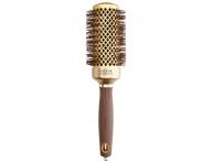 Kulatý foukací kartáč na vlasy Olivia Garden Expert Blowout Shine Gold & Brown - 43 mm
