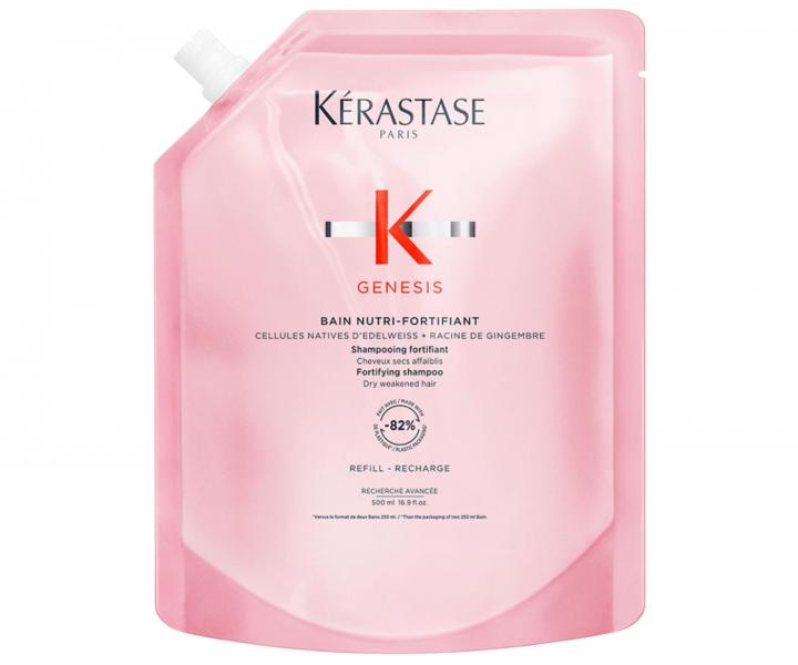 Vy�ivuj�c� �ampon pro such� vlasy se sklonem k pad�n� K�rastase Genesis Bain Nutri-Fortifiant - 500 ml, n�hradn� n�pl�