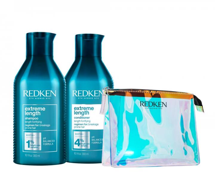 Sada pro pos�len� d�lek vlas� Redken Extreme Length� - �ampon + p��e + ta�ti�ka zdarma