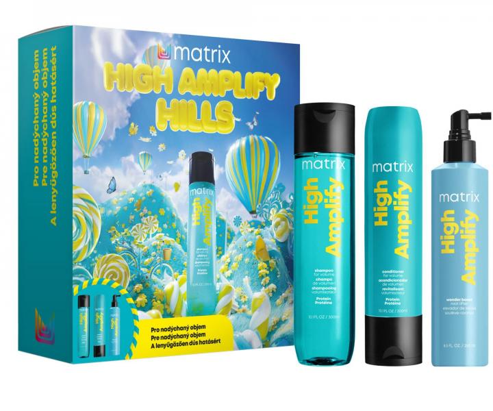 D�rkov� sada pro objem a pos�len� jemn�ch vlas� Matrix High Amplify Hills