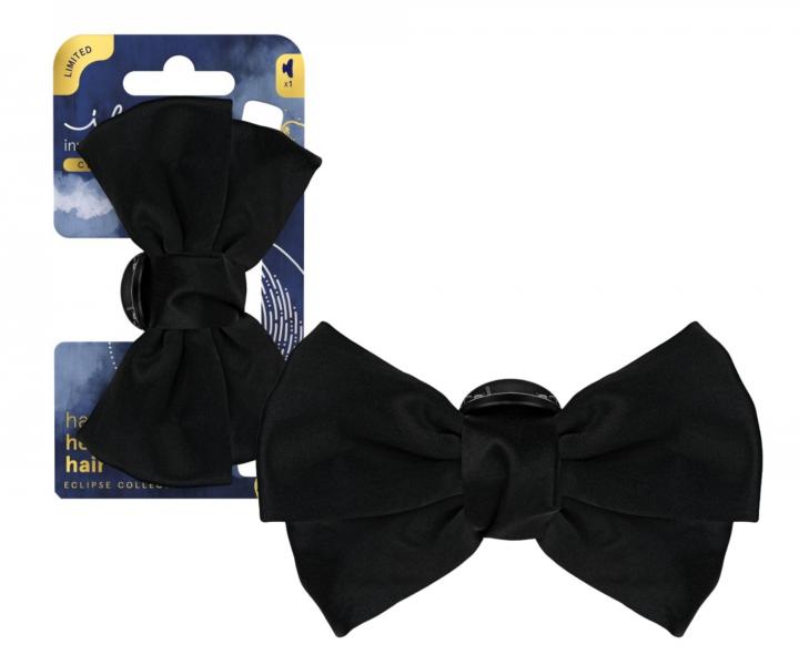 Sk�ipec do vlas� se sametovou ma�l� Invisibobble Clipstar M Eclipse Nuit Knot - �ern�