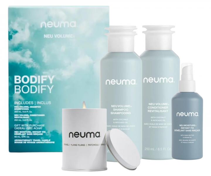 Drkov sada pro jemn a kehk vlasy a pro zvten objemu Neuma Neu Volume Bodify + svka a sprej zdarma