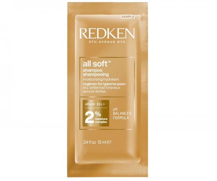 Vy�ivuj�c� �ampon pro such� a k�ehk� vlasy Redken All Soft - 10 ml (bonus)