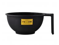 Plastov� miska s ru�kou na m�ch�n� barev Yellow Professional - 300 ml, �ern�