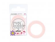 Tenká spirálová gumička do vlasů Invisibobble Slim Retro Dreamin' Cuter Than You Pink - růžová, 3 ks