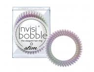 Tenká spirálová gumička do vlasů Invisibobble Slim Vanity Fairy - duhová, 3 ks