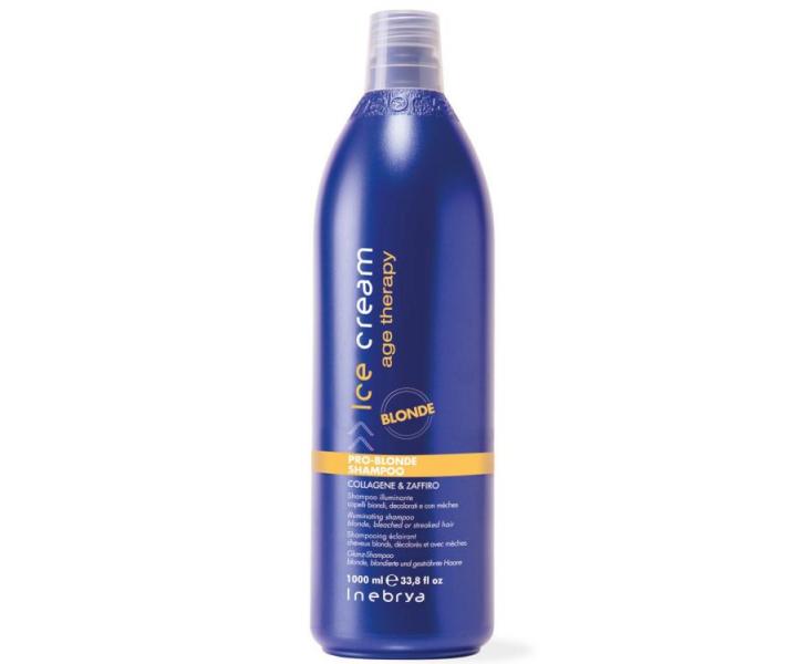 Šampon pro odbarvené a melírované vlasy Inebrya Pro-Blonde - 1000 ml