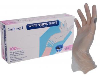 Vinylové rukavice pro kadeřníky Sibel 100 ks - L