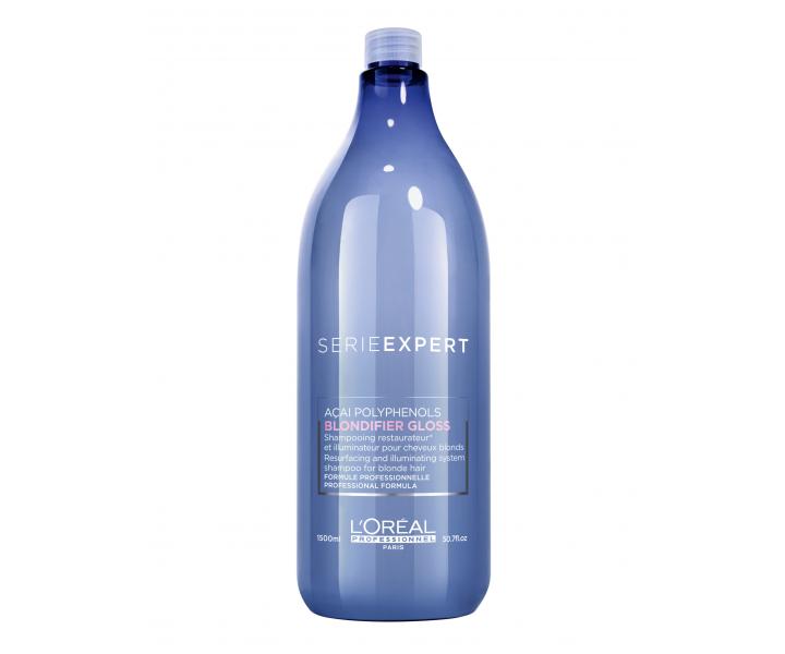 Rozjasňující a regenerační šampon pro blond vlasy Loréal Blondifier Gloss - 1500 ml