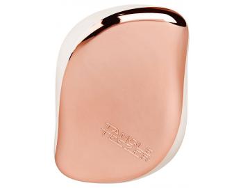 Kartáč na vlasy Tangle Teezer Compact - Rose Gold Cream, krémová/růžovozlatá
