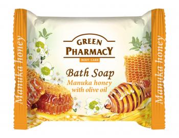 Toaletní mýdlo na ruce s medem a olivovým olejem Green Pharmacy Manuka Honey - 100 g