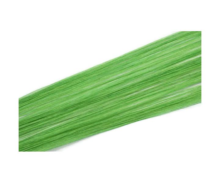 Vlasové pramínky Simply perfect - barva zelená 4 ks, 50 cm