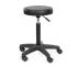 Taburet na kole�k�ch Original Best Buy Rivoli - �ern� - II. jakost, po�kr�ban� podstavec