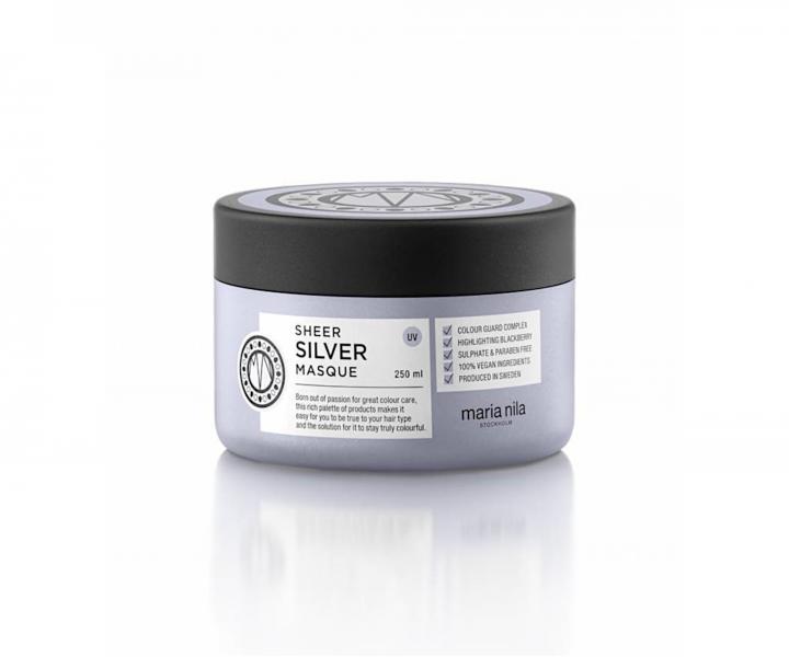 Maska pro neutralizaci žlutých tónů Maria Nila Sheer Silver Hair Masque - 250 ml