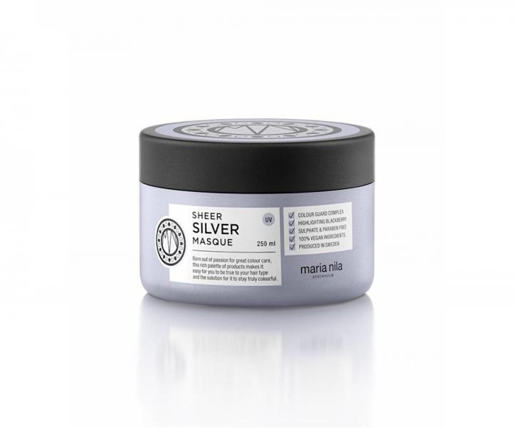 Maska pro neutralizaci lutch tn Maria Nila Sheer Silver Hair Masque - 250 ml