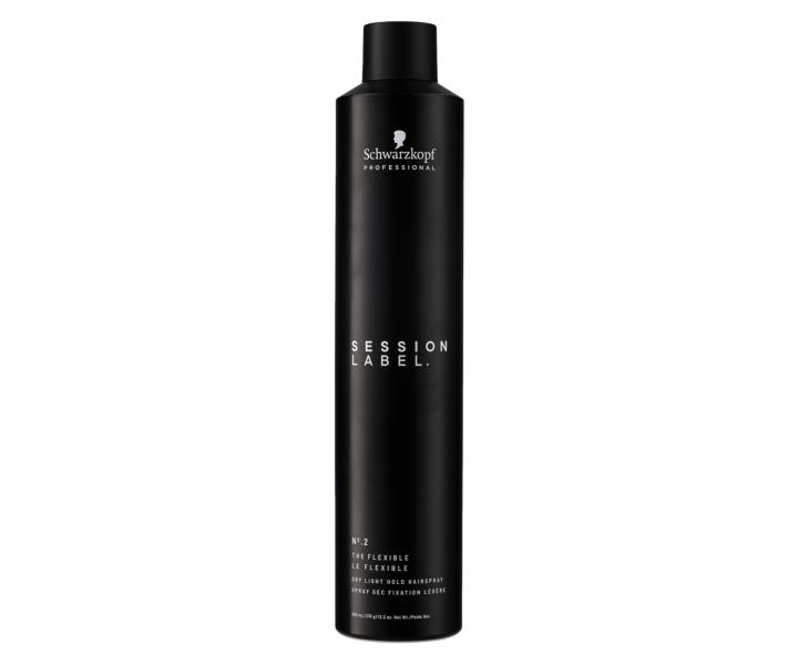 Suchý lehce fixační vlasový sprej Schwarzkopf Professional Session Label The Flexible - 500 ml