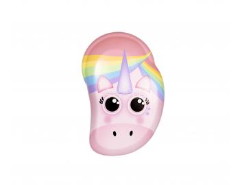 Kartáč na rozčesávání vlasů Tangle Teezer Original Mini Rainbow The Unicorn - růžový s jednorožcem