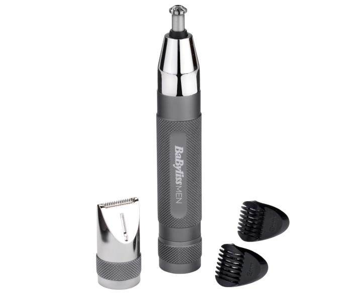 Multifunkční zastřihovač ušních a nosních chloupků BaByliss Ultimate Precision E116E- stříbrný