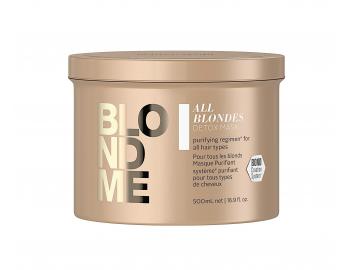Detoxikan maska pro blond vlasy Schwarzkopf Professional All Blondes Detox Mask - 500 ml