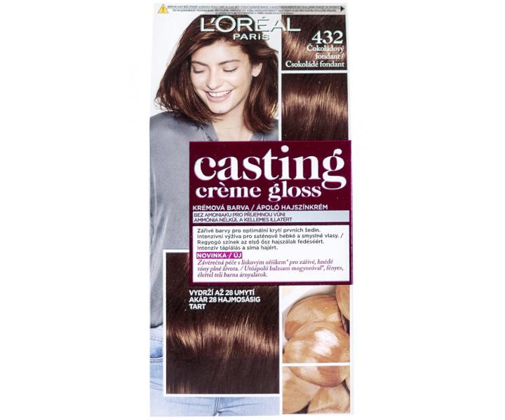 Přeliv bez amoniaku Loréal Casting Créme Gloss - 432 čokoládový fondant