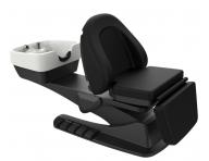Luxusn� kade�nick� elektricky polohovateln� myc� box SilverFox 6001 - �ern�, b�l� umyvadlo