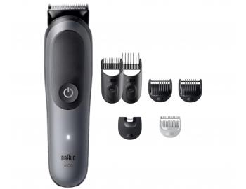 Multifunkční zastřihovač vlasů, vousů a těla Braun Series 5 AIO5520 - šedý