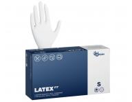 Latexové pudrované rukavice Espeon Latex Fit - 100 ks, bílé, velikost S