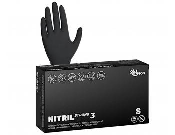 Siln nitrilov rukavice se zdrsnnm povrchem Espeon Nitril Strong 3 - 100 ks, ern, velikost S