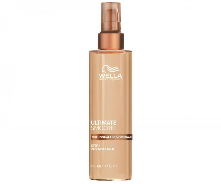 Bezoplachov� ml�ko s termoochranou pro jemn� vlasy Wella Professionals Ultimate Smooth 24/7 Silky Milk - 100 ml