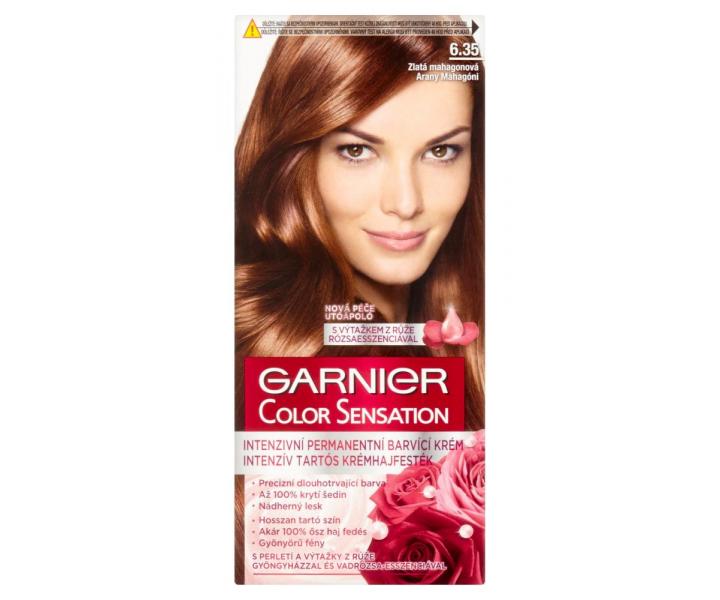 Permanentní barva Garnier Color Sensation 6.35 zlatá mahagonová
