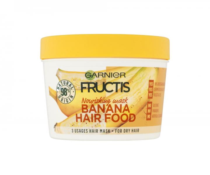 Vyživující maska na suché vlasy Garnier Fructis Banana Hair Food - 390 ml
