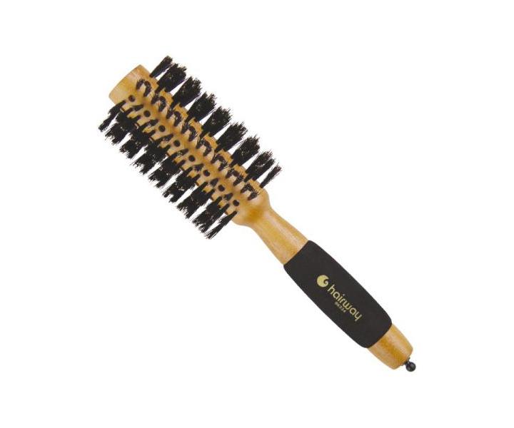 Dřevěný kartáč s kančími štětinami Hairway - 28 mm