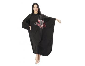 Kadeřnická pláštěnka Mila Butterfly - černá