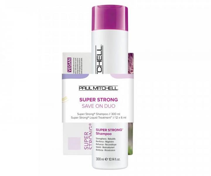Sada pro poslen vlas Paul Mitchell Super Strong Save On Duo - ampon + ampulky