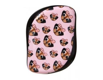 Kart na vlasy Tangle Teezer Compact - Pug love, ern