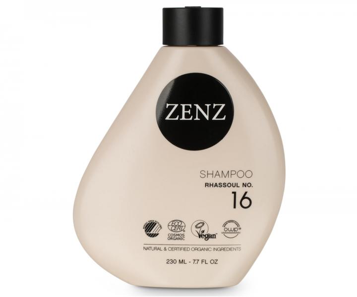 Jílový šampon pro suché, kudrnaté nebo barvené vlasy Zenz Rhassoul No. 16 - 250 ml