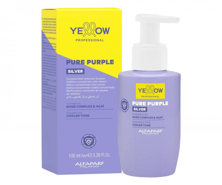 Koncentrovan� fialov� pigment pro neutralizaci �lut�ch t�n� Yellow Professional Silver Pure Purple - 100 ml