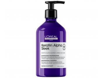 �ampon pro dlouhotrvaj�c� uhlazen� krepat�ch vlas� Lor�al Professionnel Serie Expert Keratin Alpha Sleek - 500 ml