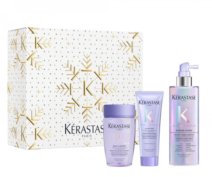 D�rkov� sada pro hydrataci a rozjasn�n� blond vlas� K�rastase Blond Absolu Set