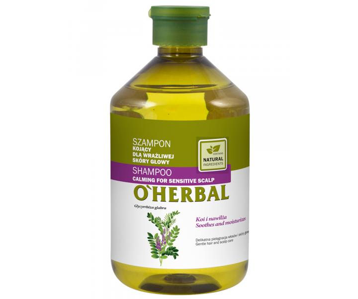 Zklidujc ampon pro citlivou pokoku hlavy s extraktem z lkoice O`Herbal  - 500 ml